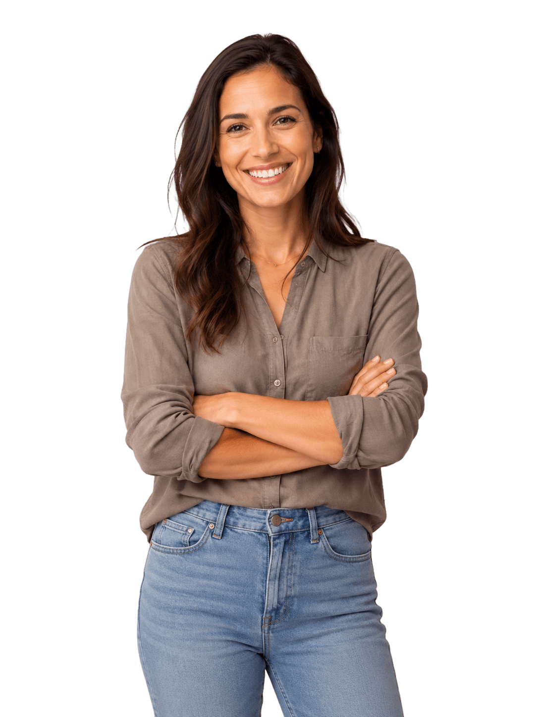 A confident small-business owner with the day-to-day handled